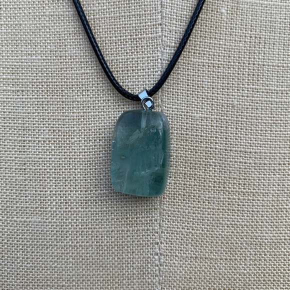 Handmade Funky Genuine Stone Chunk Amulet Necklace - Picture 3 of 16